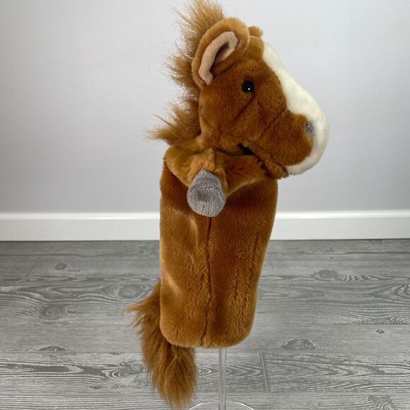The Puppet Company Brown Pony Horse Long Sleeve Plush Stuffed Animal Pretend Toy - Picture 7 of 12